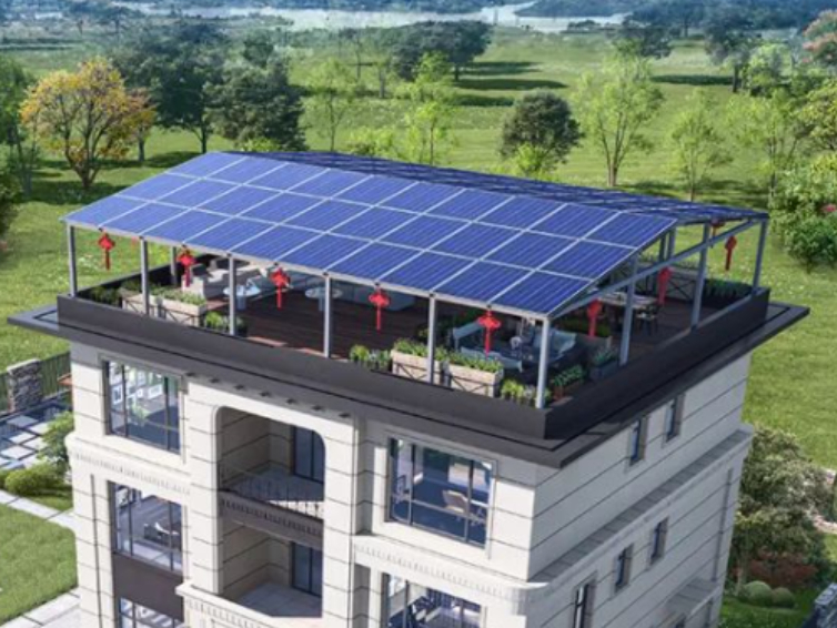 平屋顶户用方案 TCL光伏科技的中国风阳光房